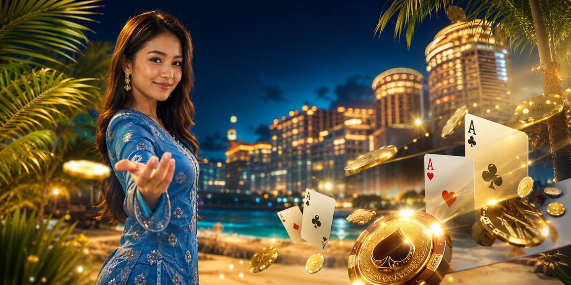 Permainan Teen Patti di Genting Highlands dalam baju kurung
